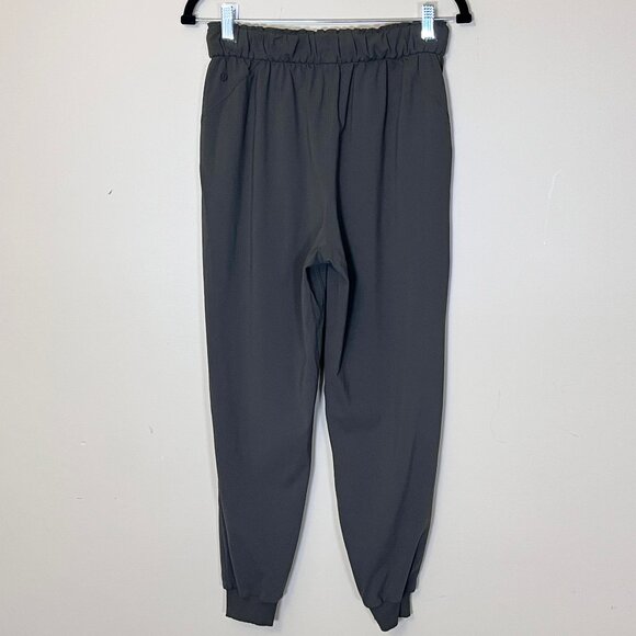 Lululemon Stretch High Rise Jogger Pants - Women's Size 6 - Green - Picture 3 of 10